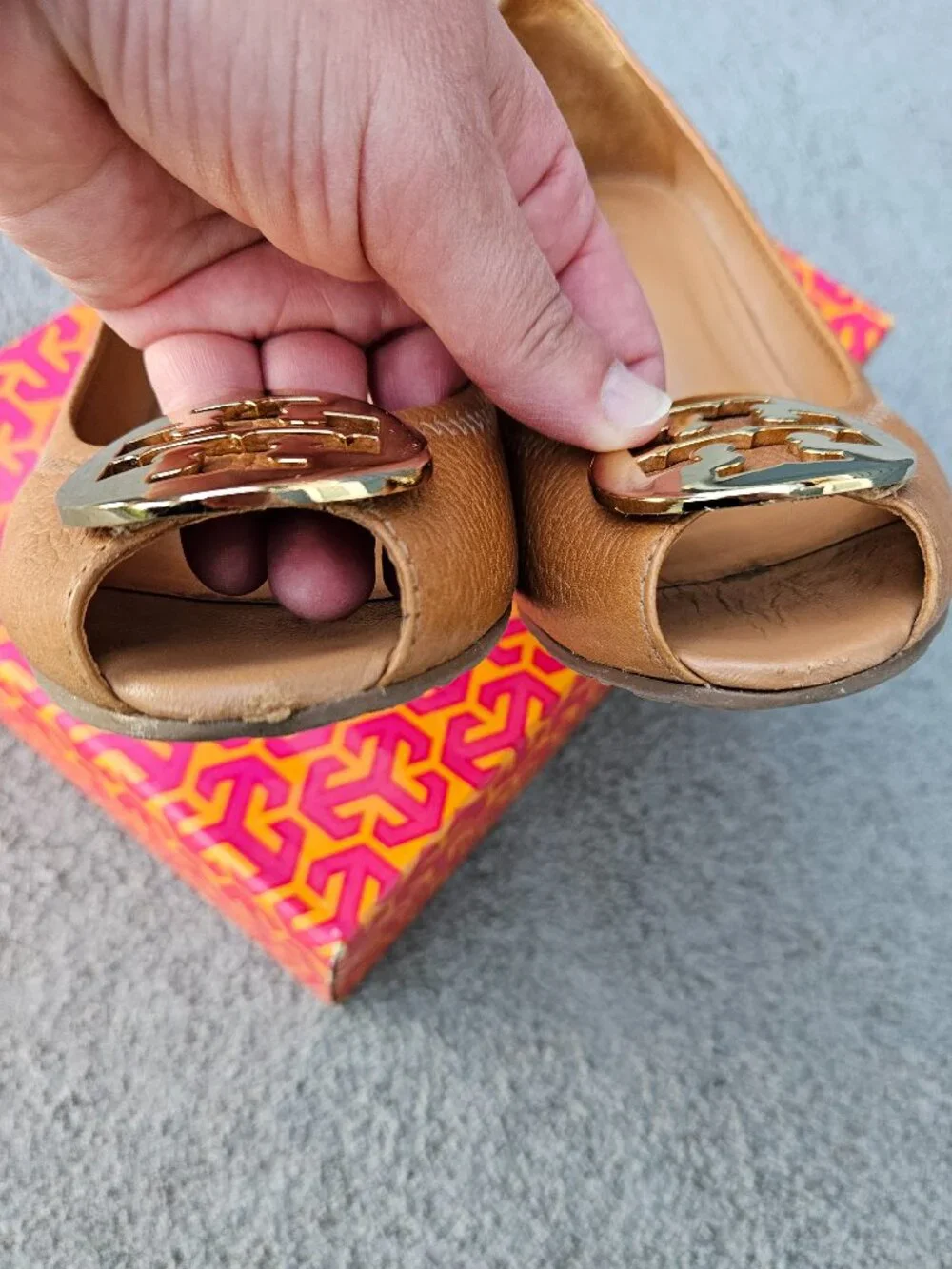 Tory Burch Tan Wedges, Size 8